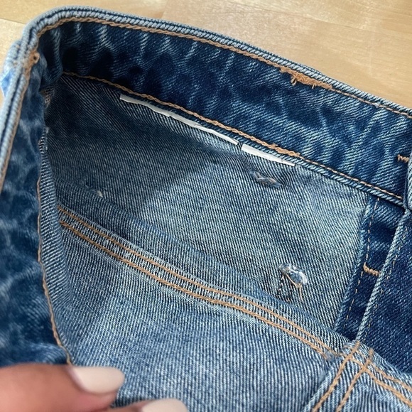 Zara Women's Blue and Silver Skirt size 26 - Picture 7 of 7